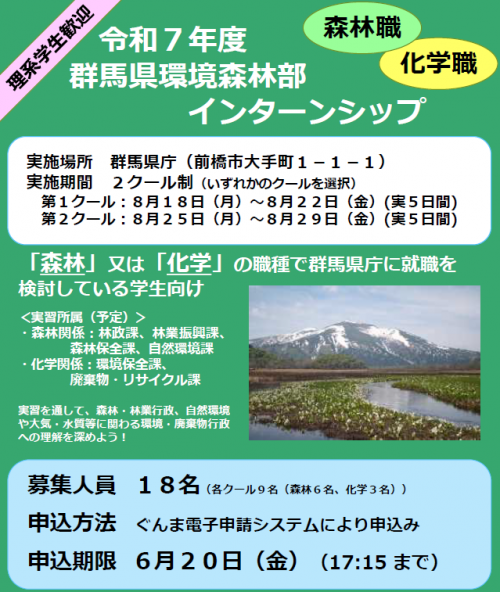 インターンシップチラシ