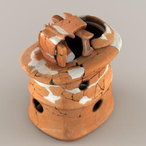 重要文化財 機織形埴輪　甲塚古墳　（下野市教育委員会蔵）