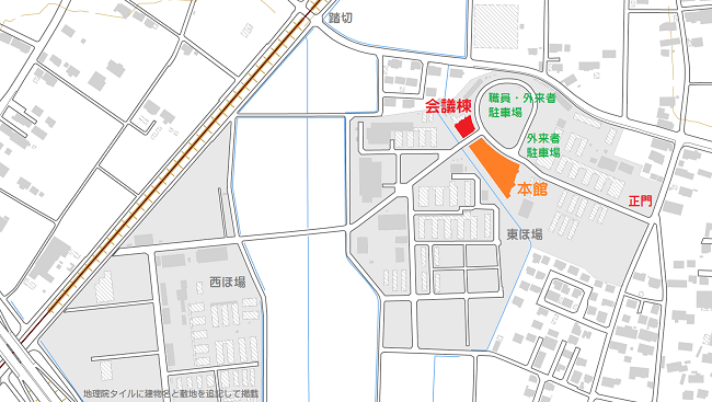 会議棟位置の画像