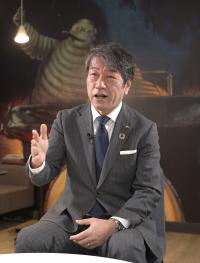 インタビュー中の様子