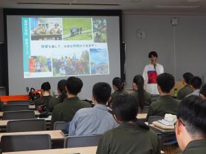 林業教室座学の様子の写真