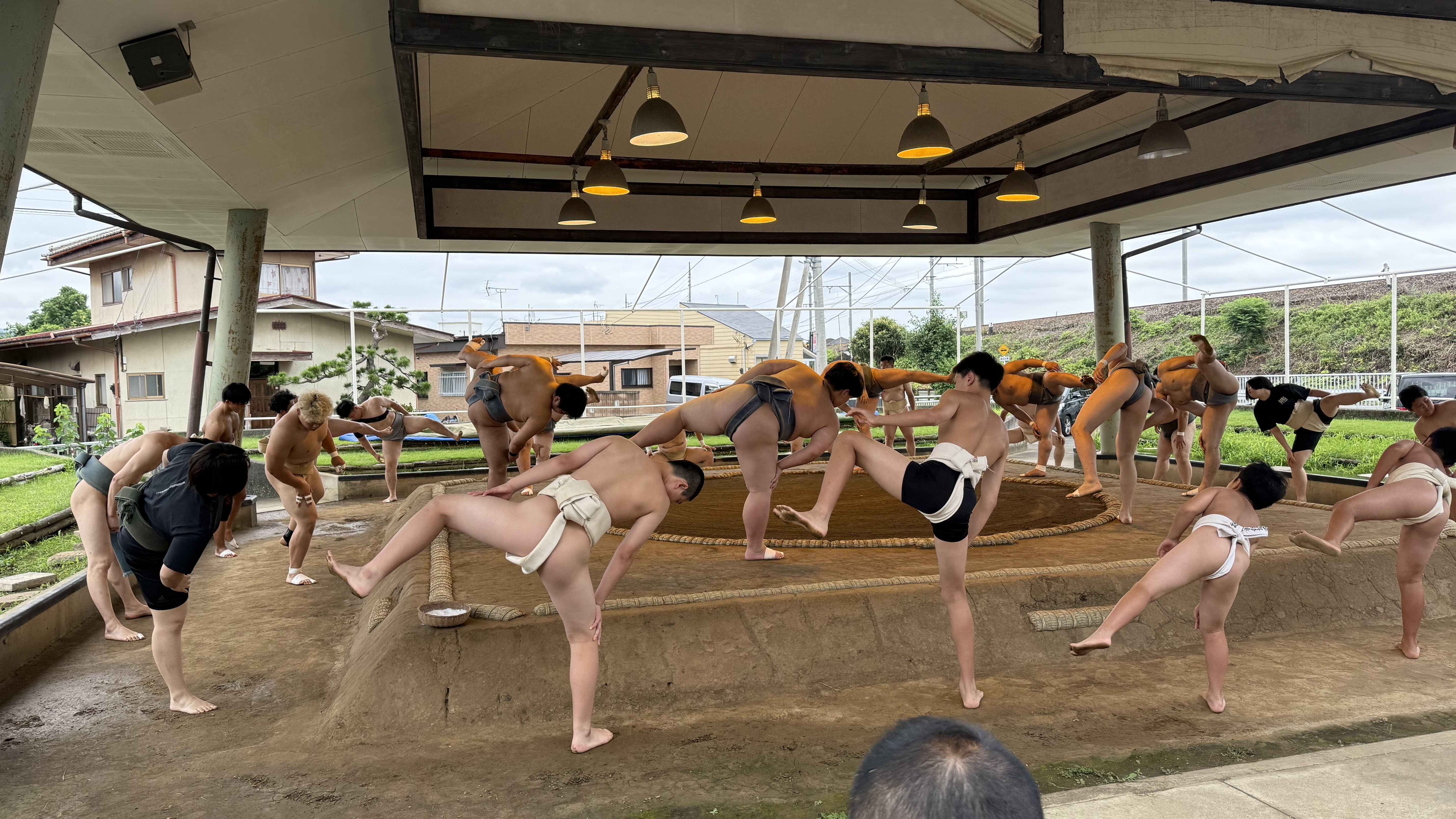 相撲連盟の強化事業の様子の写真