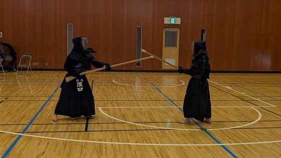 試合稽古の様子の写真