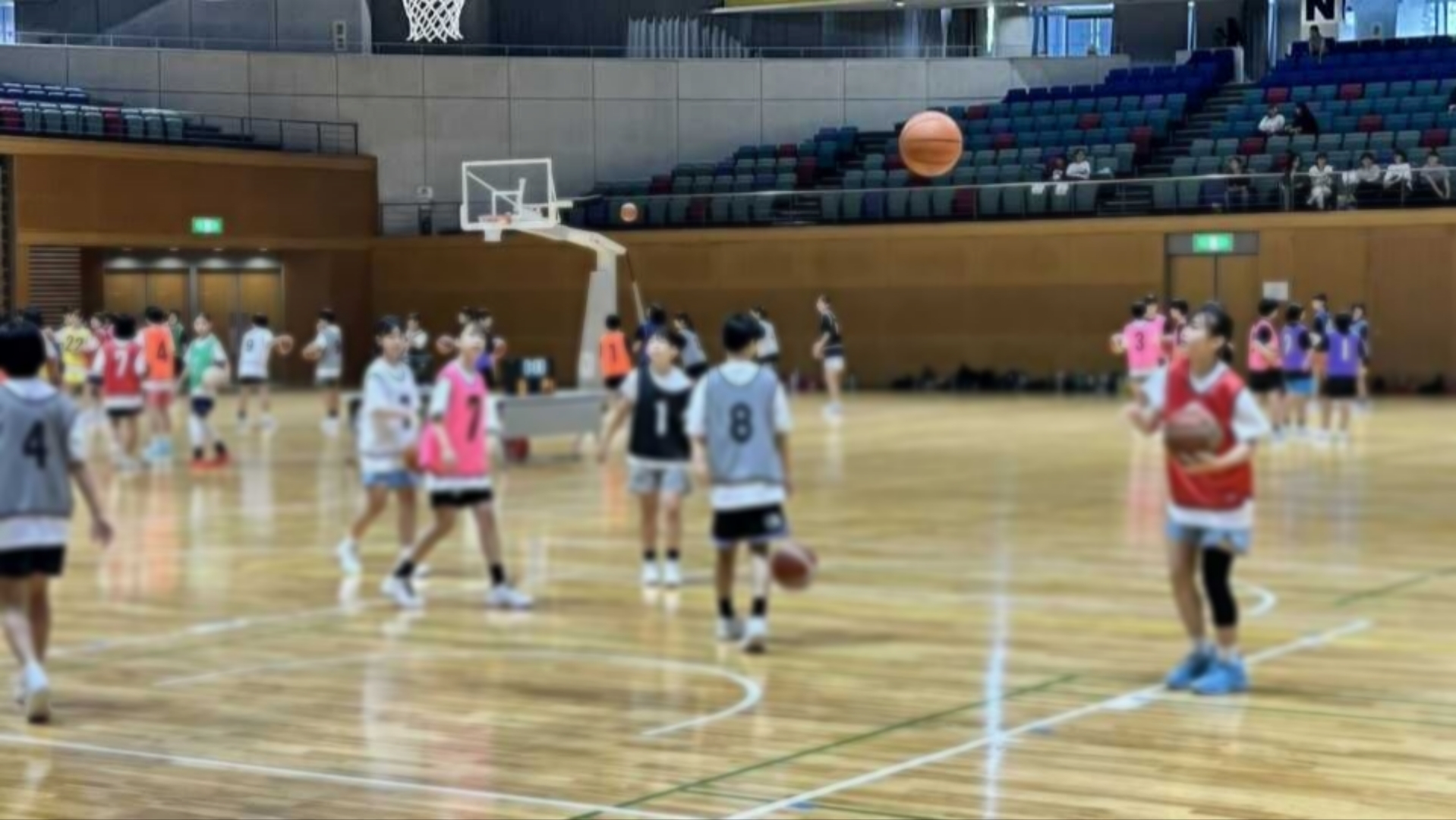 バスケ選考会の様子の写真