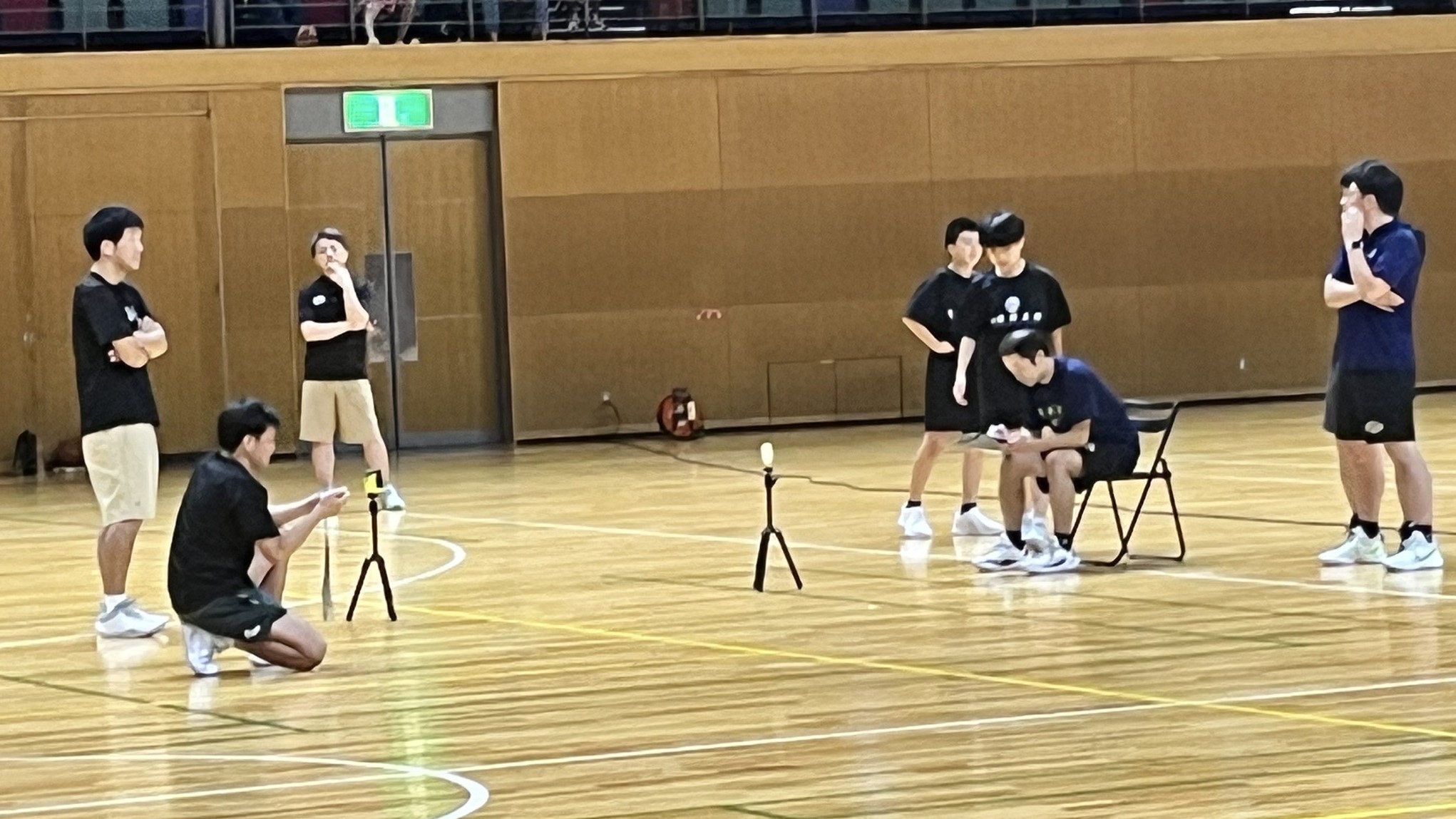 20メートル測定の様子の写真