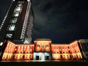 昭和庁舎ライトアップ1画像