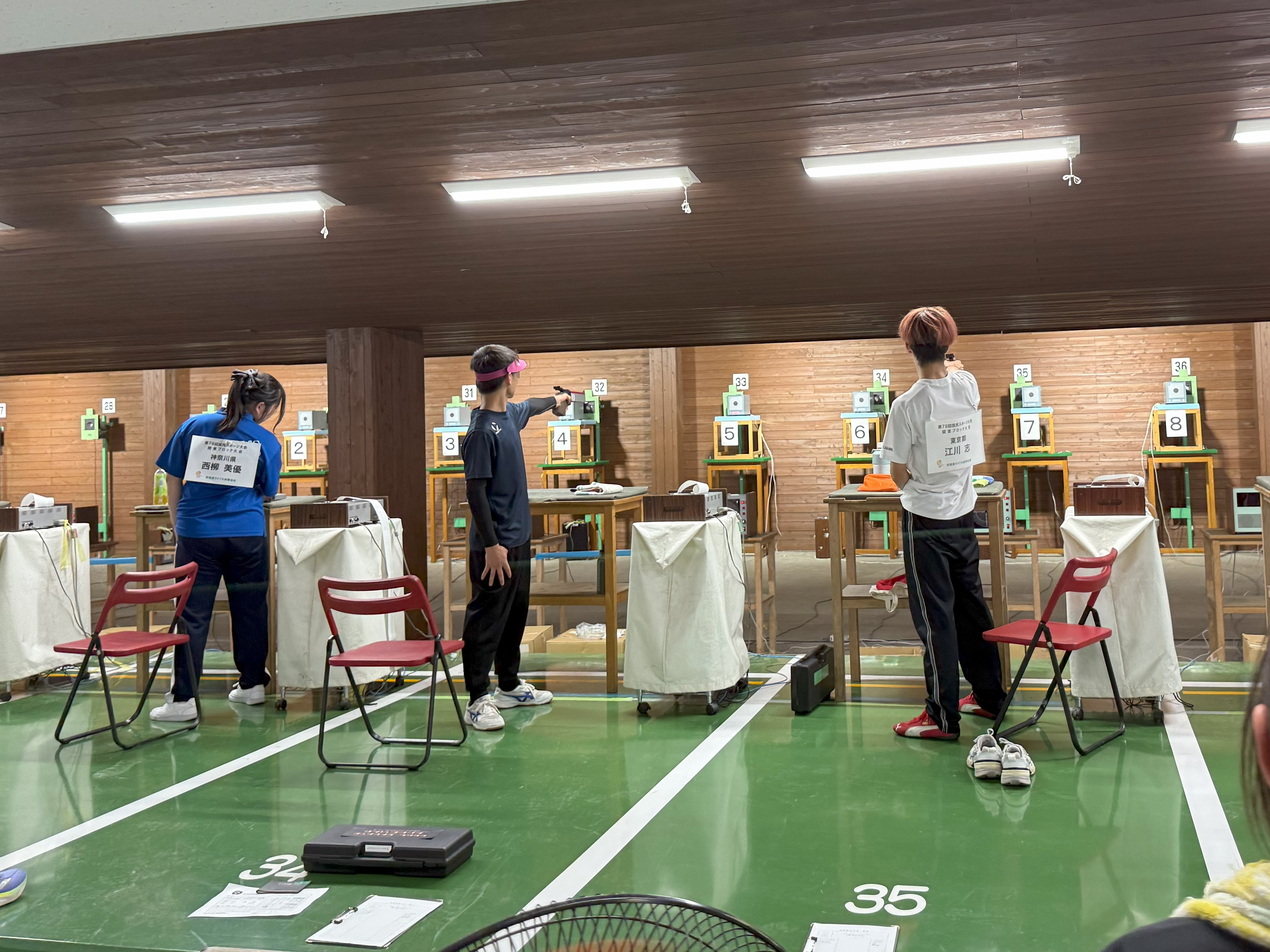 ライフル射撃競技時の写真