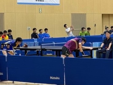 卓球の競技時の写真