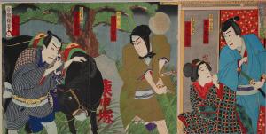 芝居絵≪塩原多助 一代記》（当館蔵）の画像