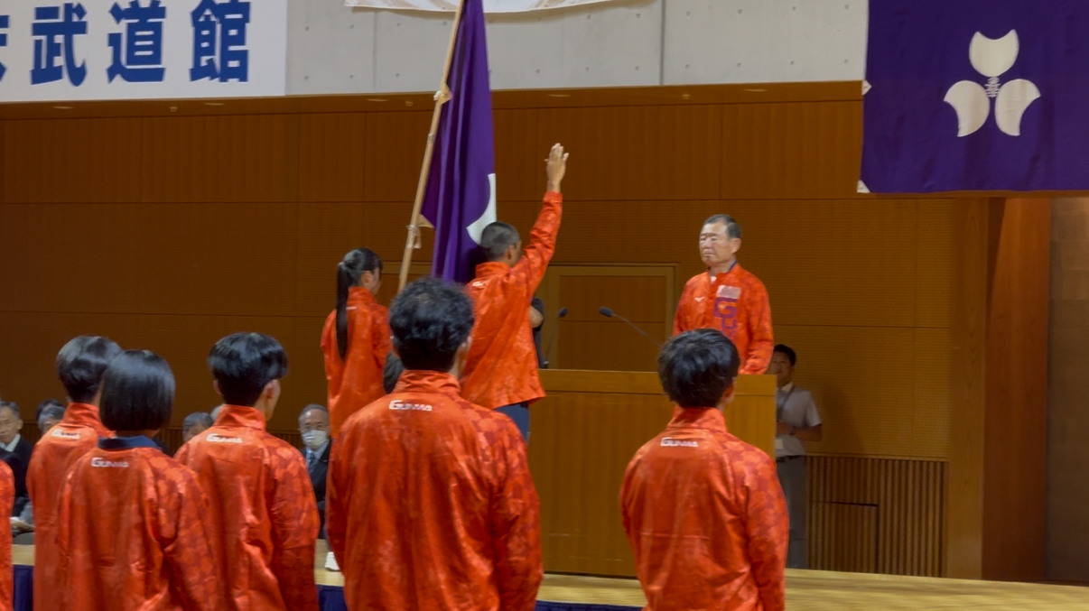 国スポ結団式の様子の写真