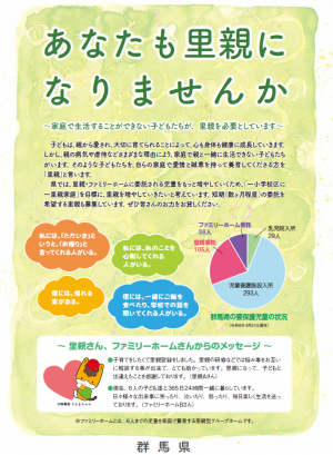 里親募集チラシ（表）画像