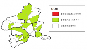 イノシシの検査を行った市町村