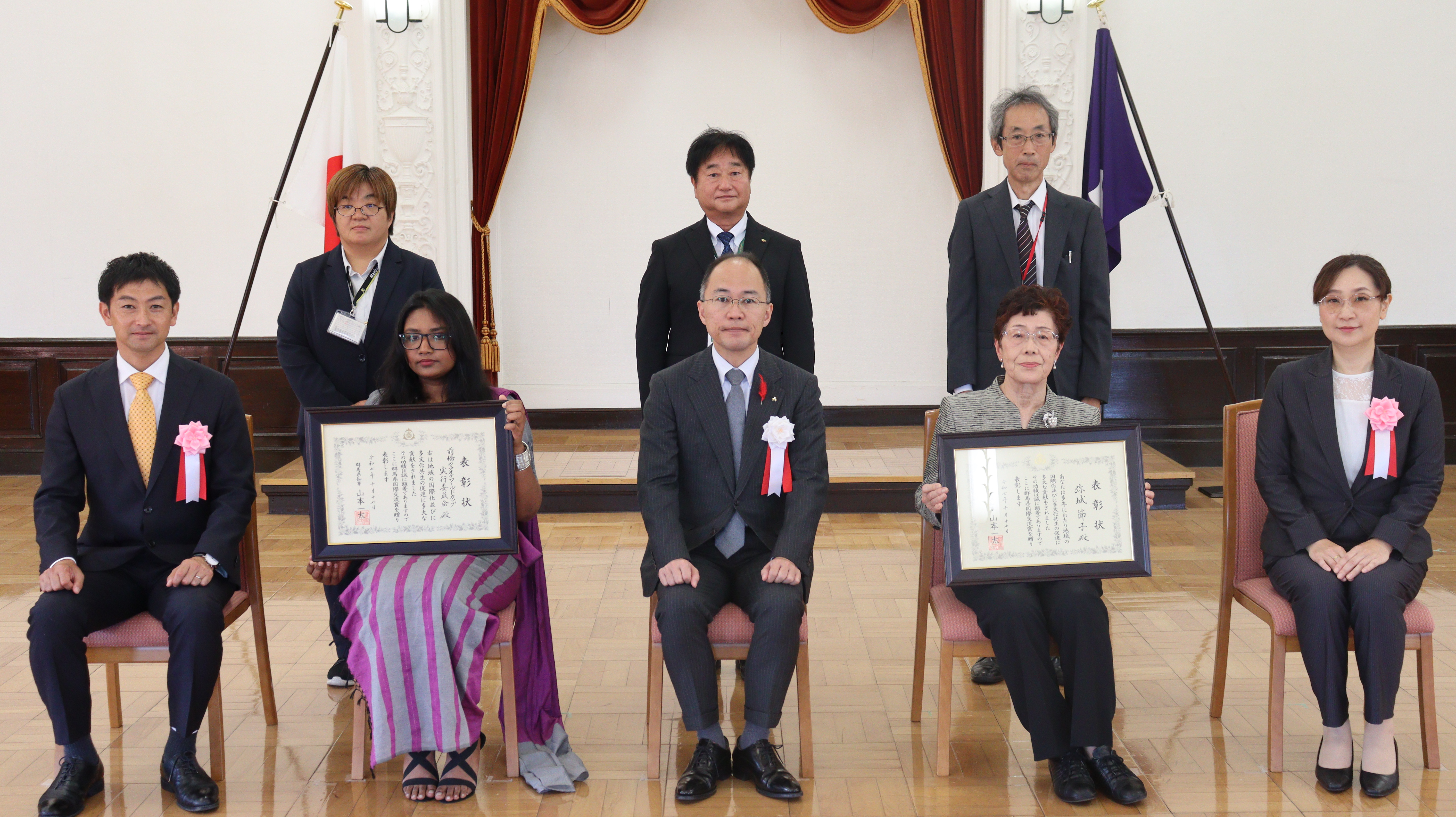 令和7年度群馬県国際交流賞表彰式の写真