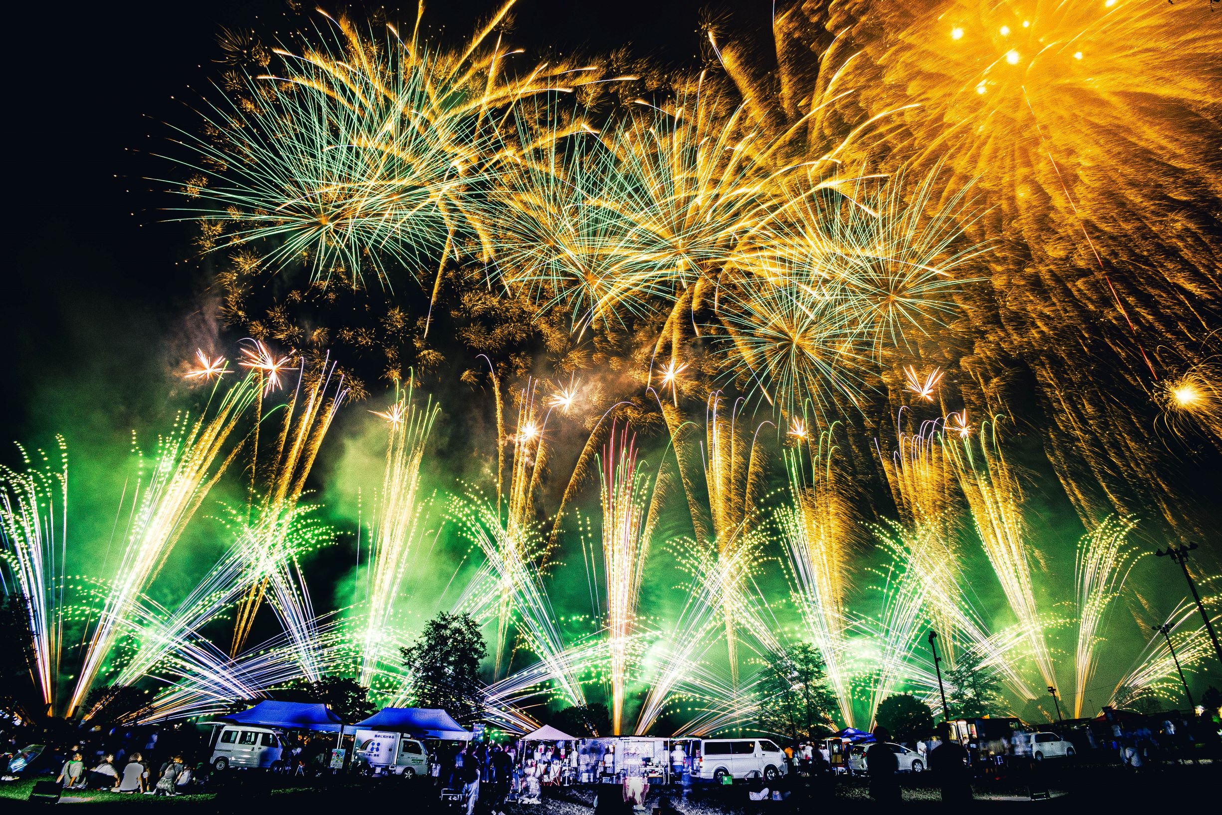 第57回（令和6年度）群馬県知事賞　ふるさとに咲く大輪の花（東吾妻町・東吾妻ふるさと花火）の写真