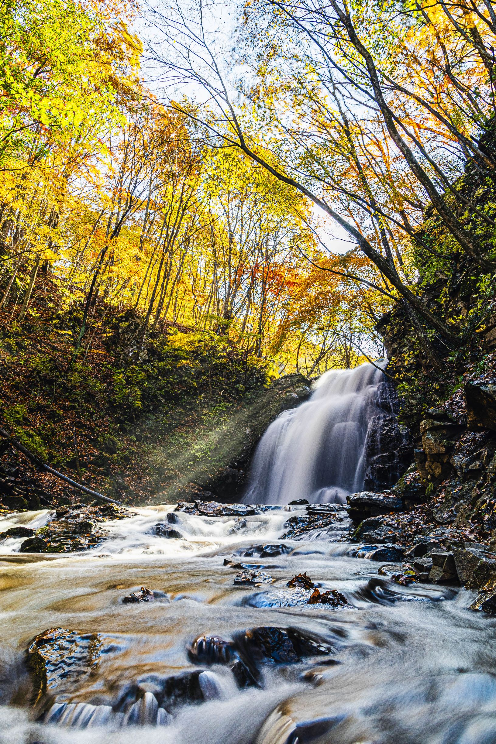 第57回（令和6年度）北軽井沢観光協会長賞　錦を纏う浅間大滝（長野原町・浅間大滝）の写真