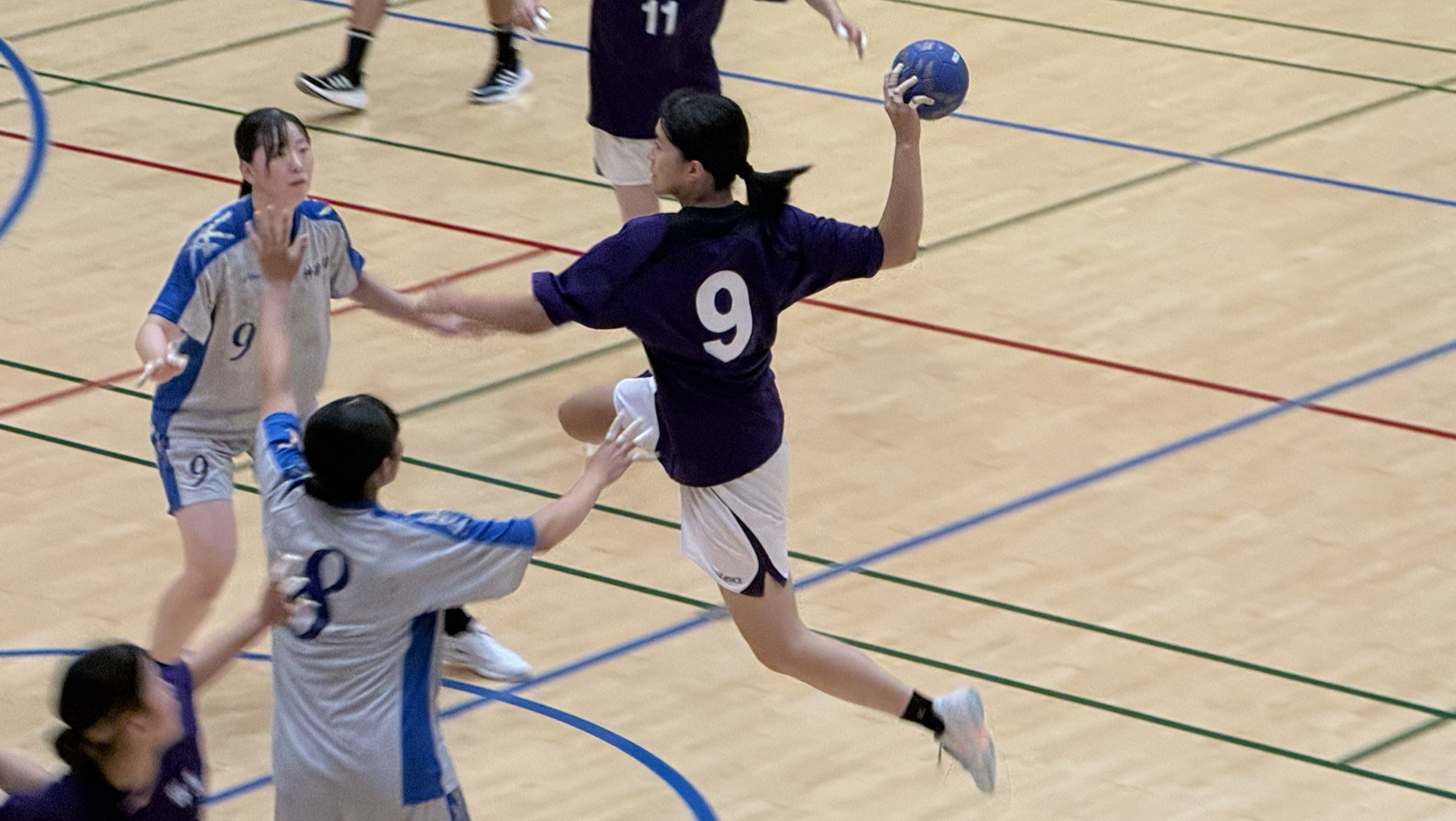 ハンドボールの国民スポーツ大会の写真