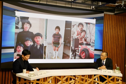 直滑降ストリーム収録風景（水野（俊）県議）