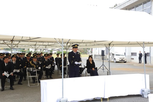 写真：式辞を読む山本知事