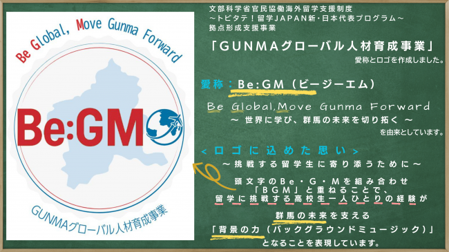 GUNMAグローバル人材育成事業のロゴ画像です