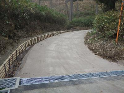 工事用道路補修工事完成写真
