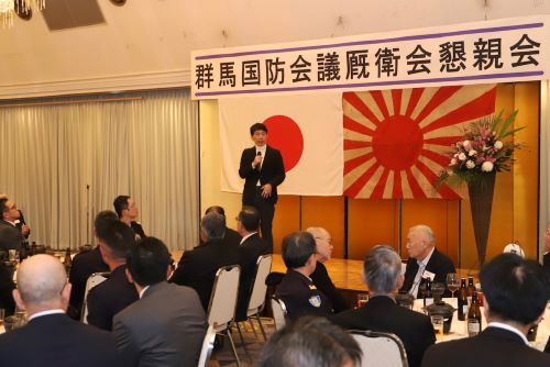 挨拶をする山本知事