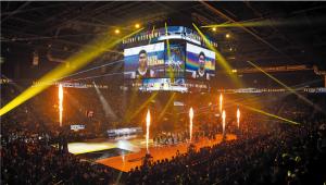 エンタメ空間を楽しめるアリーナの写真