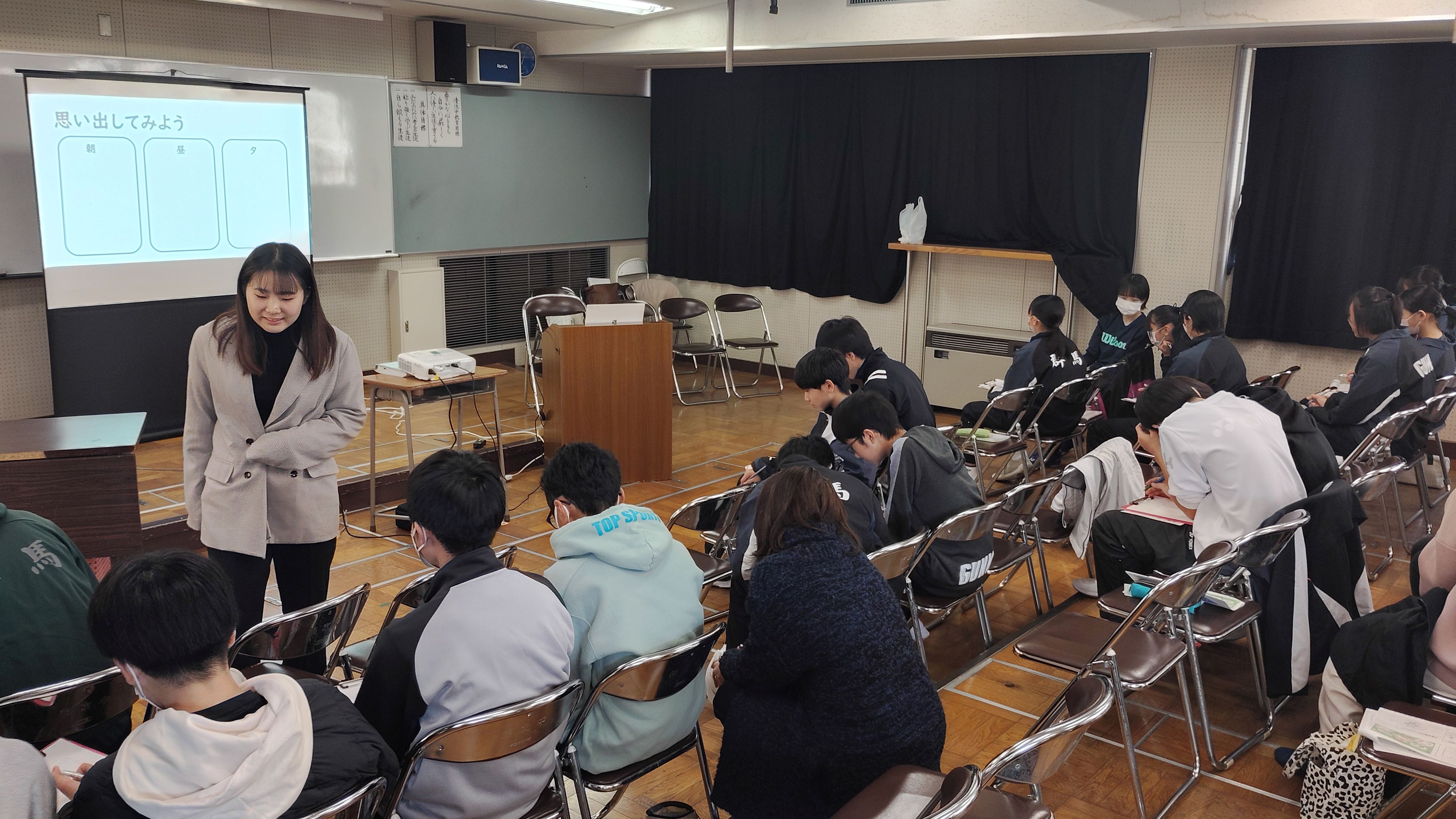 栄養講習のワーキングタイムの写真