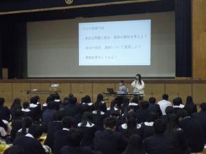 選挙授業の様子画像