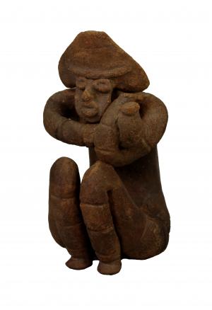 国重要文化財　しゃがむ土偶 （福島市蔵）の画像