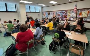 ウォバッシュ高校での交流の様子写真2