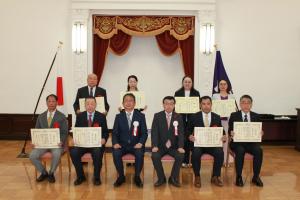 令和7年度「群馬県障害者雇用優良企業表彰」表彰式の写真