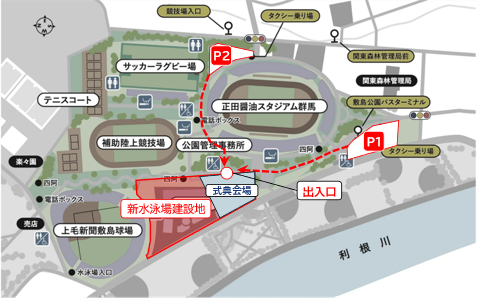 会場の案内図画像
