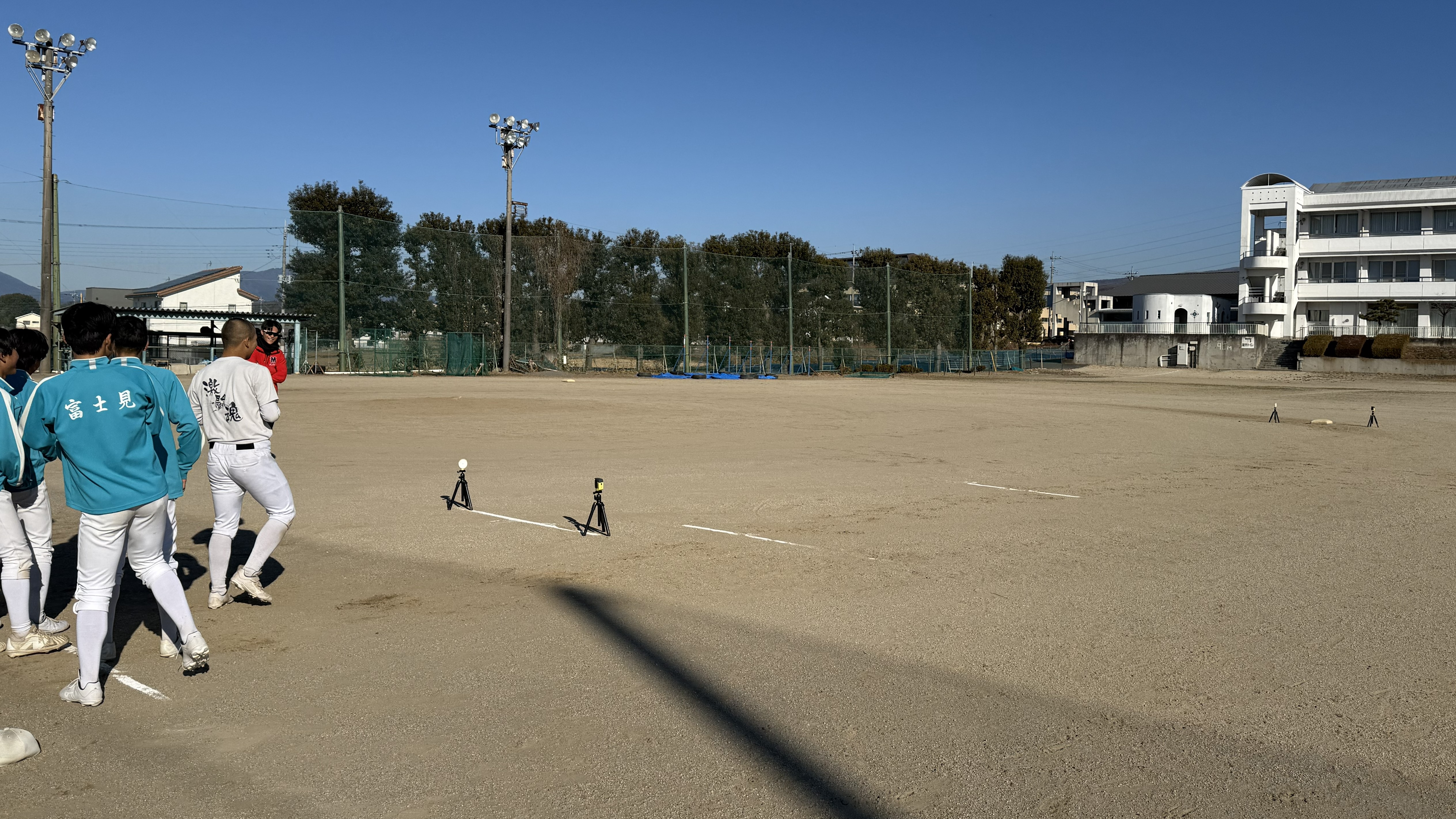 10メートルダッシュ走の様子の写真