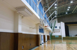 県立高崎高等学校第一体育館空調設備設置工事画像