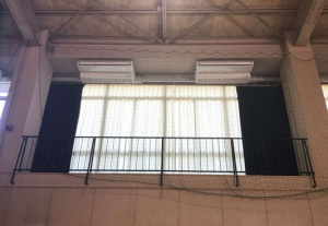 県立桐生清桜高等学校第一体育館空調設備設置工事画像