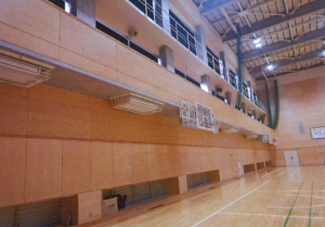 県立前橋工業高等学校第一体育館空調設備設置工事画像