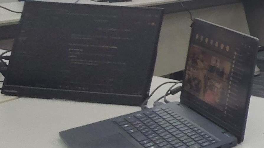 オンライン会議の様子の写真