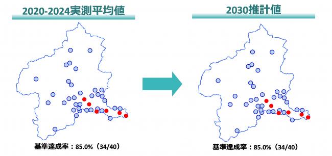 BODの環境基準達成状況の画像