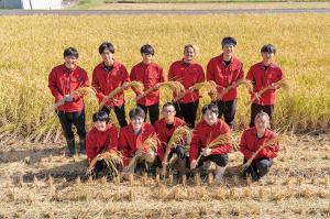 農産・加工コース地域営農専攻の集合写真