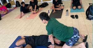 ジュニア競泳選手のコンディショニングの写真