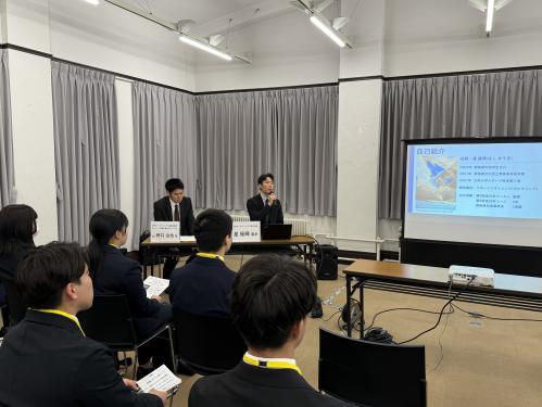 野口様、星選手の登壇の様子の写真