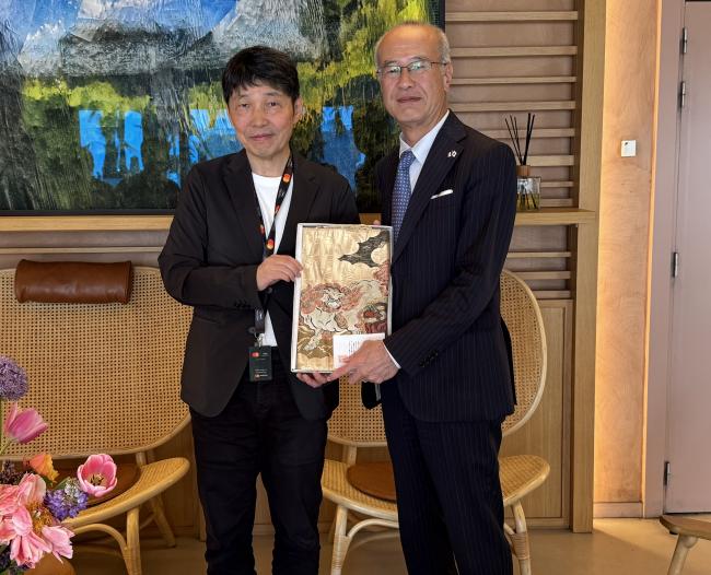 5月13日（水曜日）在マルセイユ日本国総領事館　北川総領事の写真
