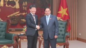 チン首相会談の画像