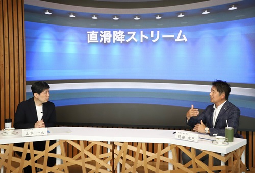 写真:山本知事と後藤克己県議