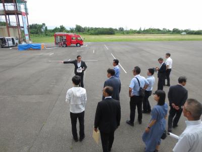 石川県消防学校視察の様子の写真