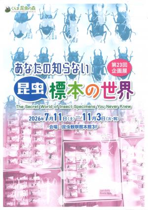 第23回企画展「あなたの知らない昆虫標本の世界」