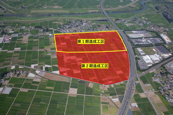 館林大島工業団地　航空写真