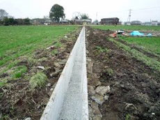 改修された水路の写真 改修された水路の写真