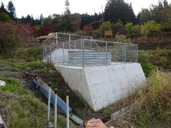 地すべり対策事業　わらび峠地区（中之条町）の写真