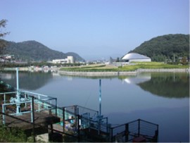 鹿の川沼調整池（藪塚台地土地改良区）写真